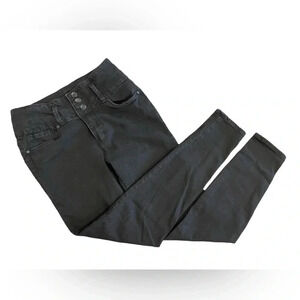 Refuge  Push Up Black Denim Skinny High Waisted Jeans Size 03